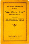 Christian Brothers College play program, 1930