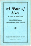 Christian Brothers College, Memphis, play program, 1925