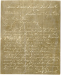 Nathan Bedford Forrest letter, 1875