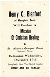 Henry Blandford, Brackett, Texas, placard, 1920