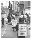 Picketing downtown Memphis, March 1968