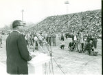 Rev. James Lawson speaking at Crump Stadium, Memphis, 1968 by Ken Ross