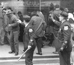 Memphis police using mace on demonstrators, 1968