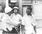 Memphis police detain injured man, 1968