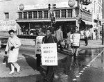 Memphis sanitation workers march on Beale Street, Memphis, 1968