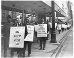 Picketers on Main Street, Memphis, 1968