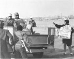 Protesting against strike breakers, Memphis, 1968