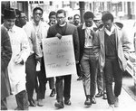 Rev. James Lawson leads a march, Memphis, 1968