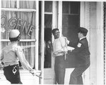 Police and protesters, Memphis, 1968