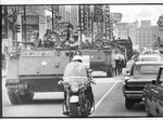 National Guard troops on Main Street, Memphis, 1968