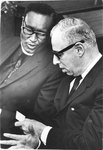 Rev. Starks and Rabbi Wax at Memphis City Hall, April 1968