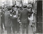 Police on South Main Street, Memphis, 1968