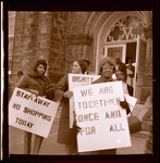 Women with picket signs, Memphis