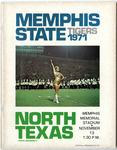 1971 Memphis State University vs North Texas State University football program