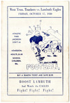 West Tennessee State Teachers College vs Lambuth College football program, 1930