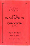 1940 West Tennessee State Teachers College vs Southwestern football program