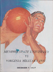 1957 Memphis State University vs Virginia Military Institute basketball program