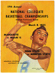1955 Memphis State College vs Pennsylvania State University basketball program