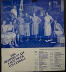Memphis State University women's volleyball poster, 1984