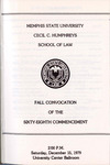 1979 December, Memphis State University Cecil C. Humphreys School of Law commencement