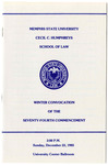 1985 December, Memphis State University Cecil C. Humphreys School of Law commencement
