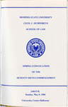 1988 May, Memphis State University Cecil C. Humphreys School of Law commencement
