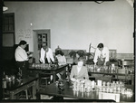 Memphis State College students in a biology laboratory, circa 1945