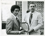 Memphis State University President Dr. Billy Mac Jones and Congressman Harold Ford, 1975