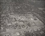 Aerial view of Memphis State University, circa 1963