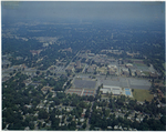 Aerial view of Memphis State University, circa 1971
