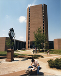 Brister Library tower, Memphis State University, circa 1990