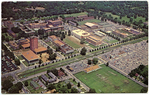 Aerial view of Memphis State University, circa 1970