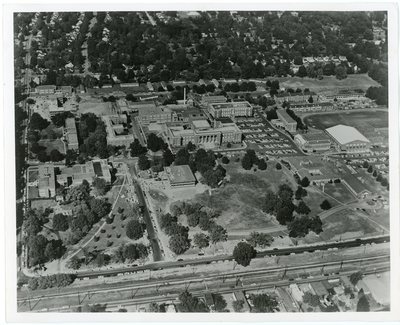 "Aerial View Of Memphis State University, Circa 1962"