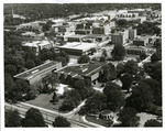 Aerial view of Memphis State University, 1971