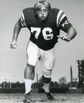 Memphis State University football player Mike Stark, circa 1971