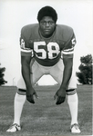 Memphis State University football player Jerry Dandridge, circa 1974