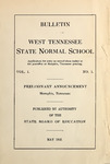 1912 May, West Tennessee State Normal School bulletin