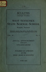 1913 June, West Tennessee State Normal School bulletin