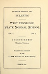 1914 March, West Tennessee State Normal School bulletin