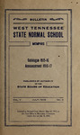 1916 July, West Tennessee State Normal School bulletin