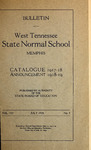 1918 July, West Tennessee State Normal School bulletin