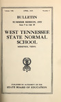 1919 April, West Tennessee State Normal School bulletin