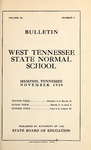 1920 November, West Tennessee State Normal School bulletin