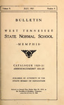 1921 July, West Tennessee State Normal School bulletin