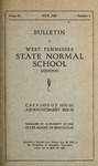 1922 July, West Tennessee State Normal School bulletin