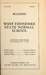 1923 November, West Tennessee State Normal School bulletin