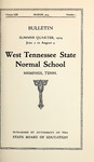 1924 March, West Tennessee State Normal School bulletin