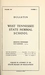 1924 November, West Tennessee State Normal School bulletin
