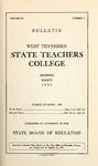 1926 March, West Tennessee State Teachers College bulletin