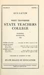 1926 November, West Tennessee State Teachers College bulletin
